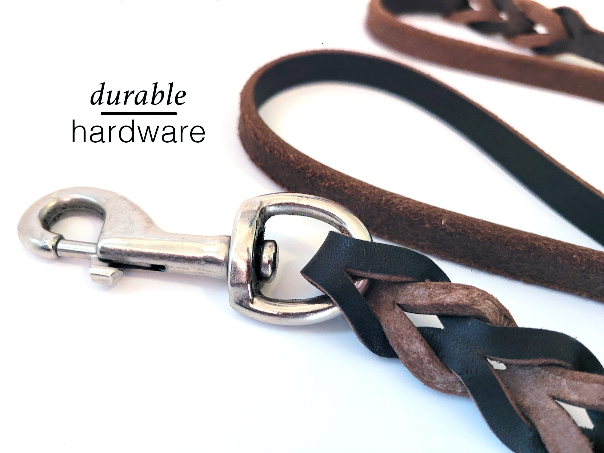 Hand-Braided Genuine Leather Lead