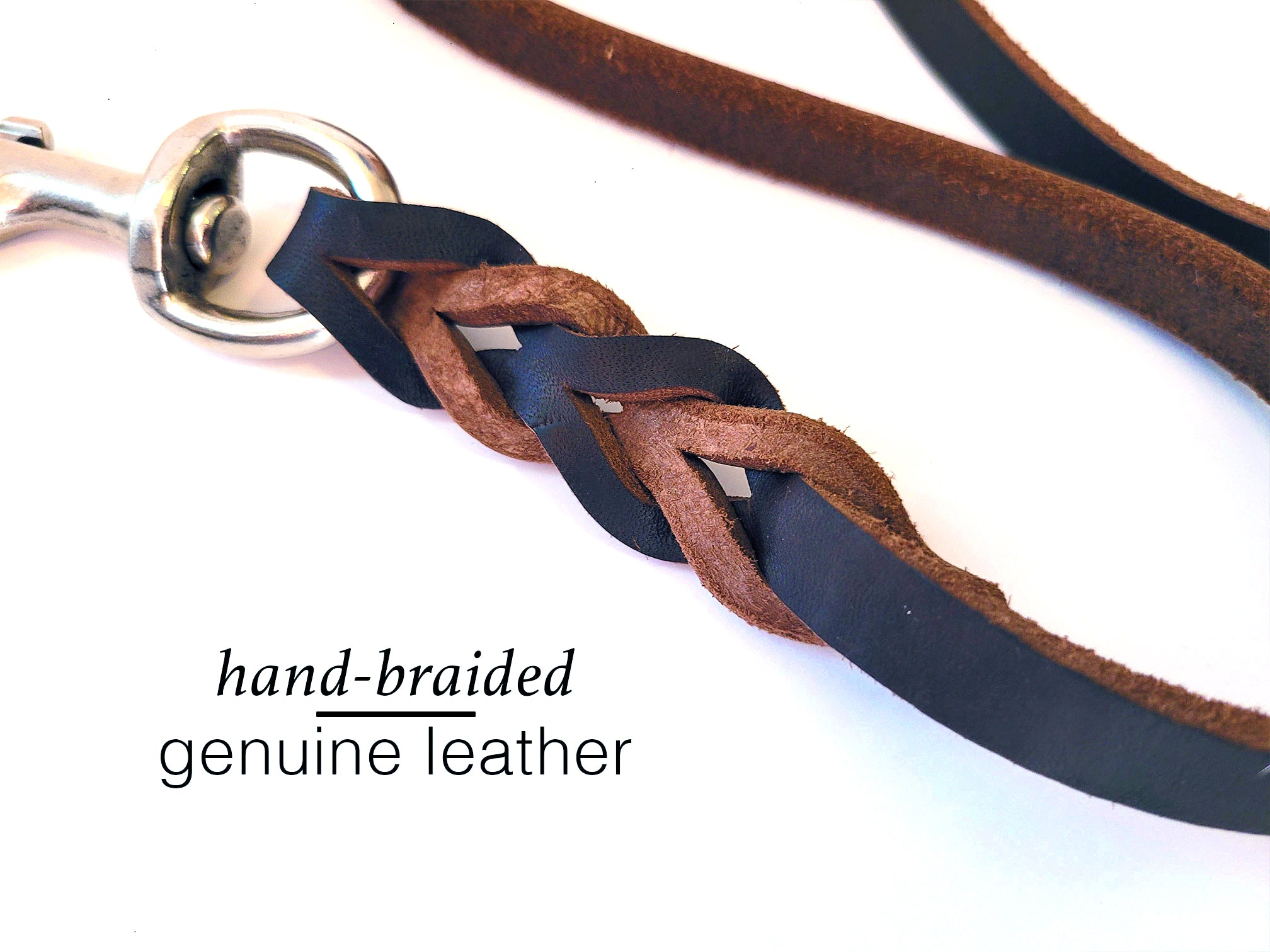 Hand-Braided Genuine Leather Lead