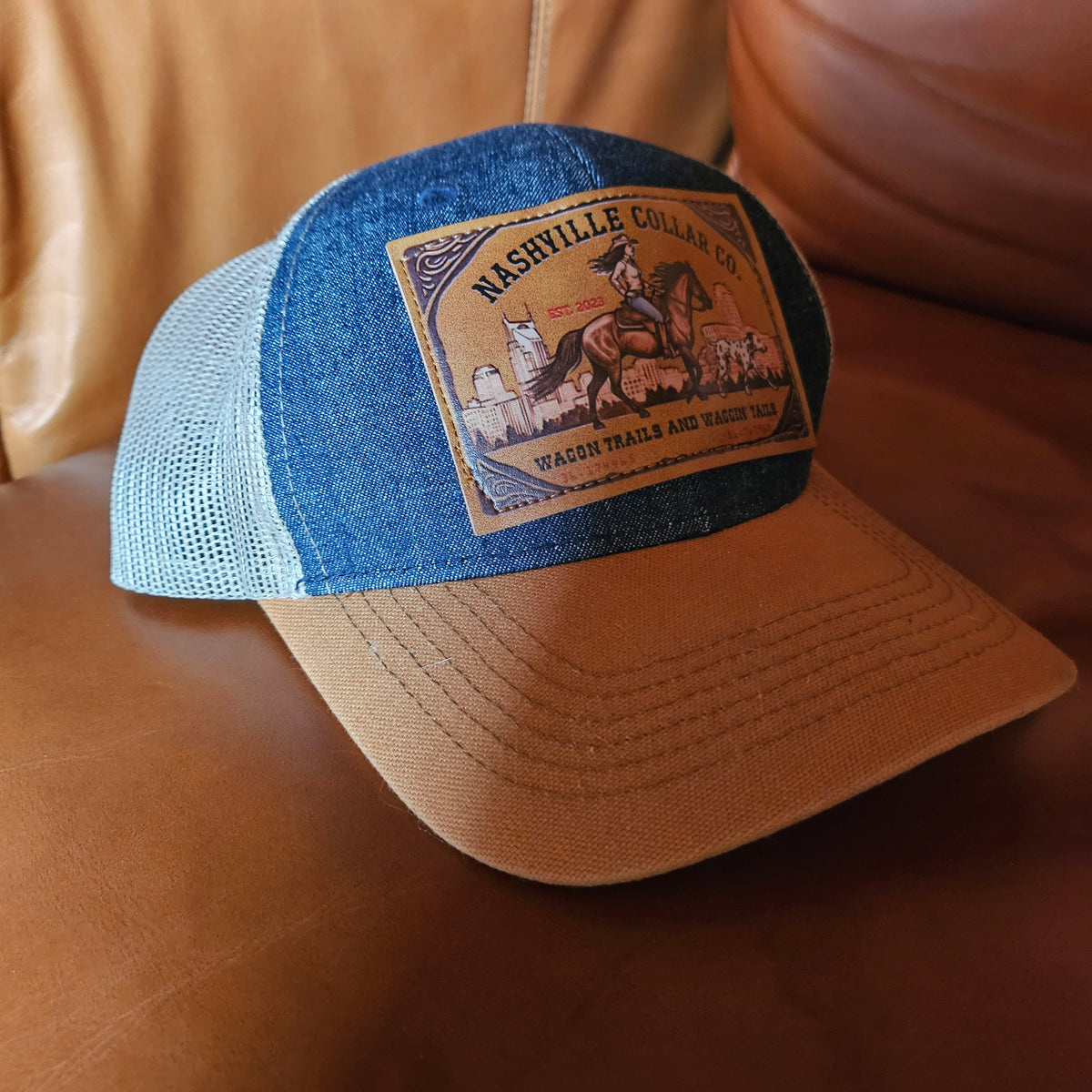 Wendell Smith’s Liquors ? Nashville Est 1946 Patch Trucker ? Hat Nashville Tennessee State Patch Trucker Hats - Etsy main image 2